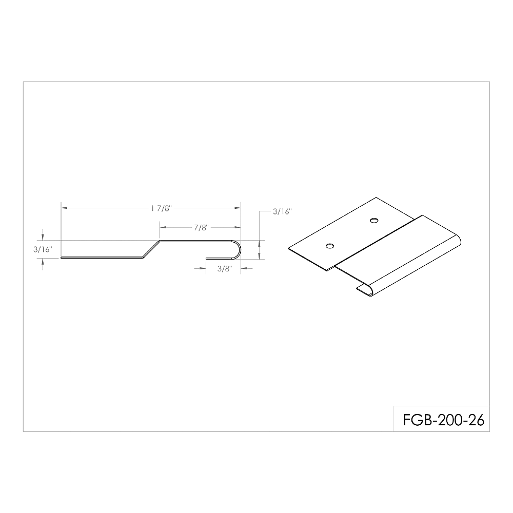 Bermuda Siding Clip – 2″