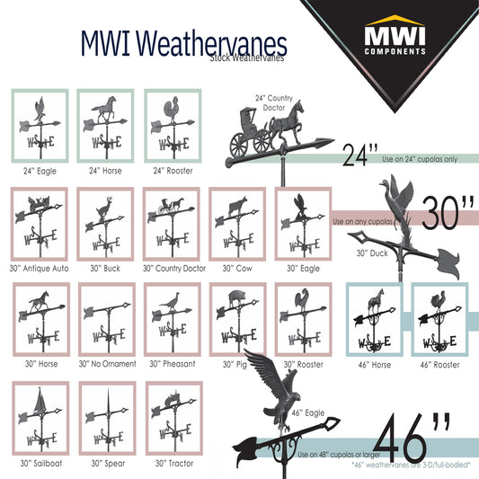 Aluminum MWI Weathervane