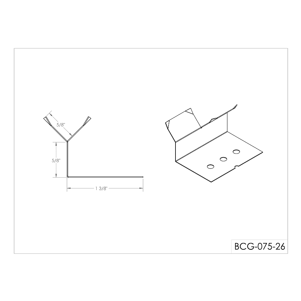 Snap-Cap Clip – 5/8″ x 2″ – Stainless