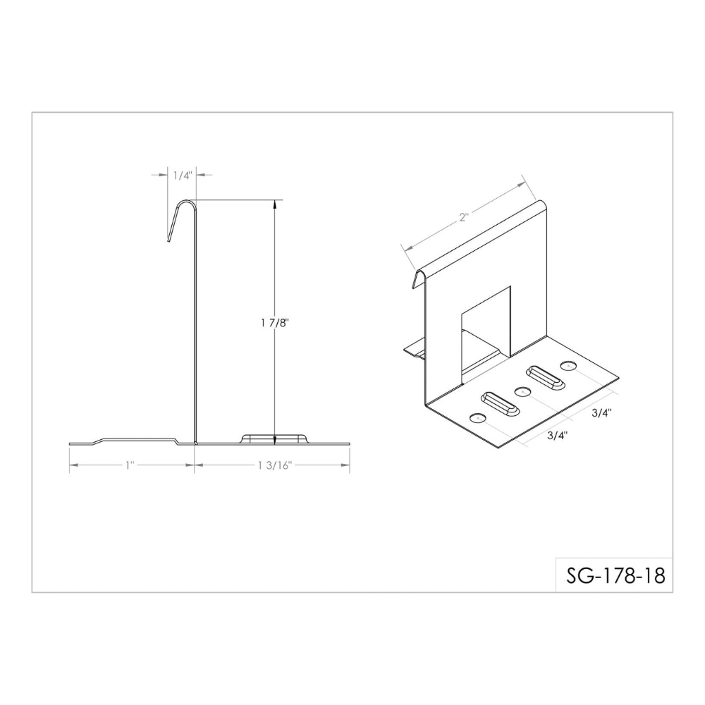 Ultra-Lok Clip – 1.75″ (2″ base)